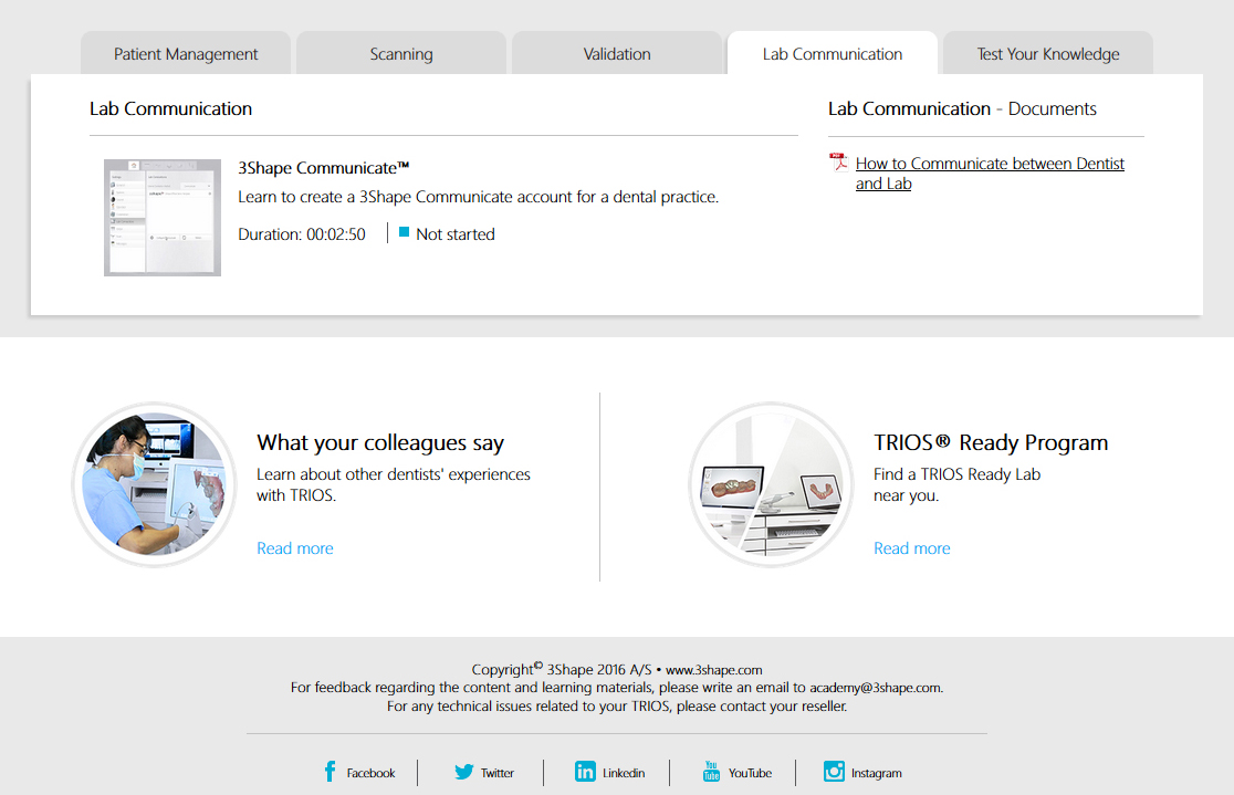 3Shape Academy Step Content