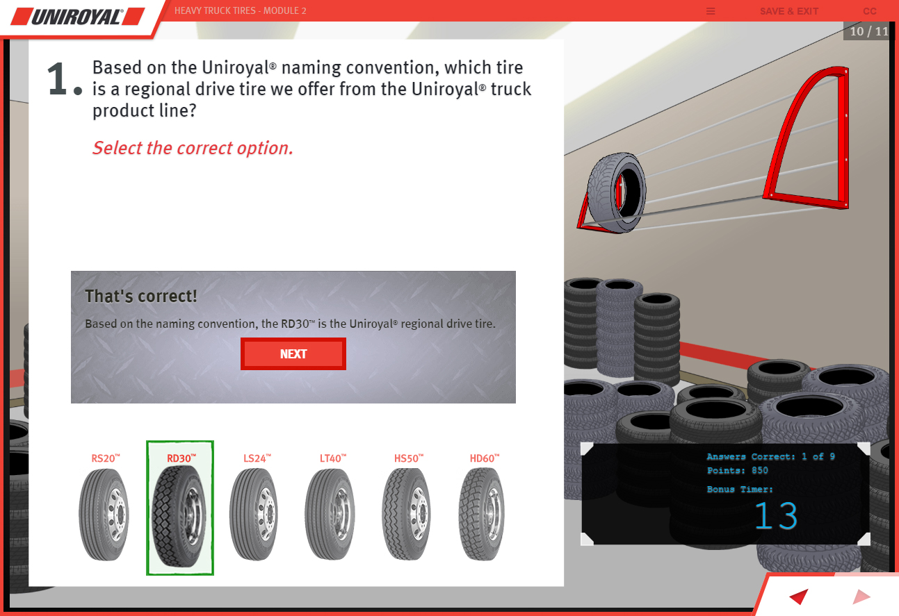 Uniroyal Energy Z work sample